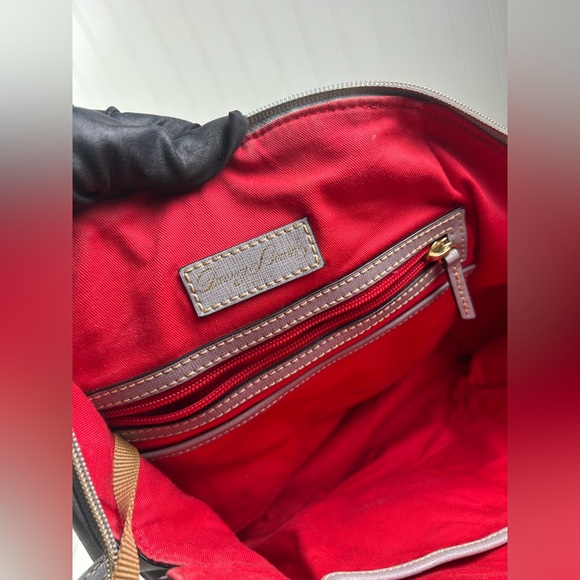 Dooney & Bourke Maxi Quilt Sydney Gray Satchel Shoulder Bag Vintage $400 - Picture 6 of 15